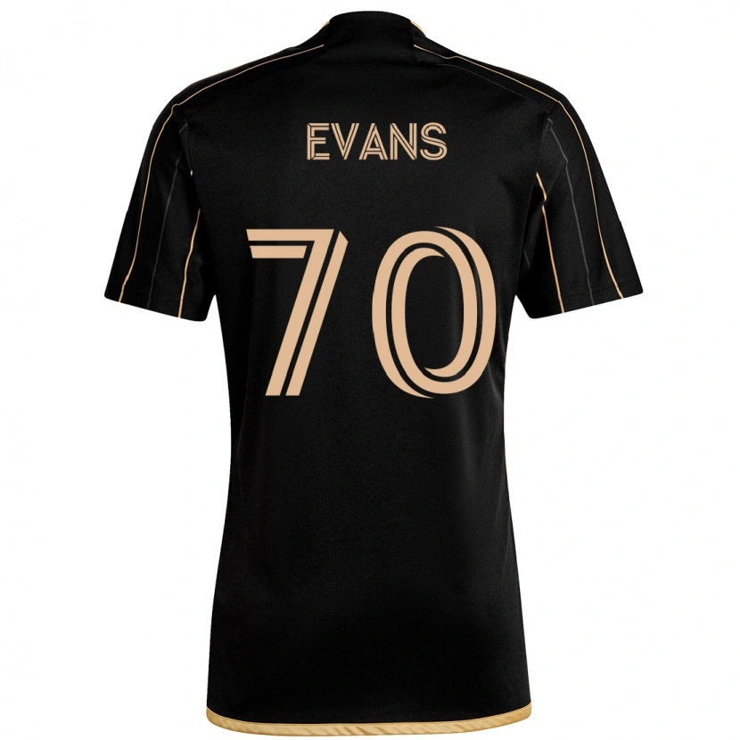 Danxen Homme Maillot Matthew Evans #70 Noir Marron Tenues Domicile 2025/26 T-Shirt