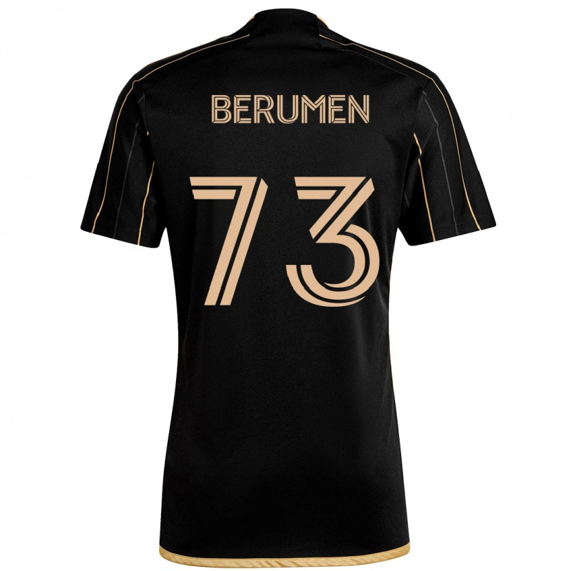 Danxen Homme Maillot Eddy Berumen #73 Noir Marron Tenues Domicile 2025/26 T-Shirt