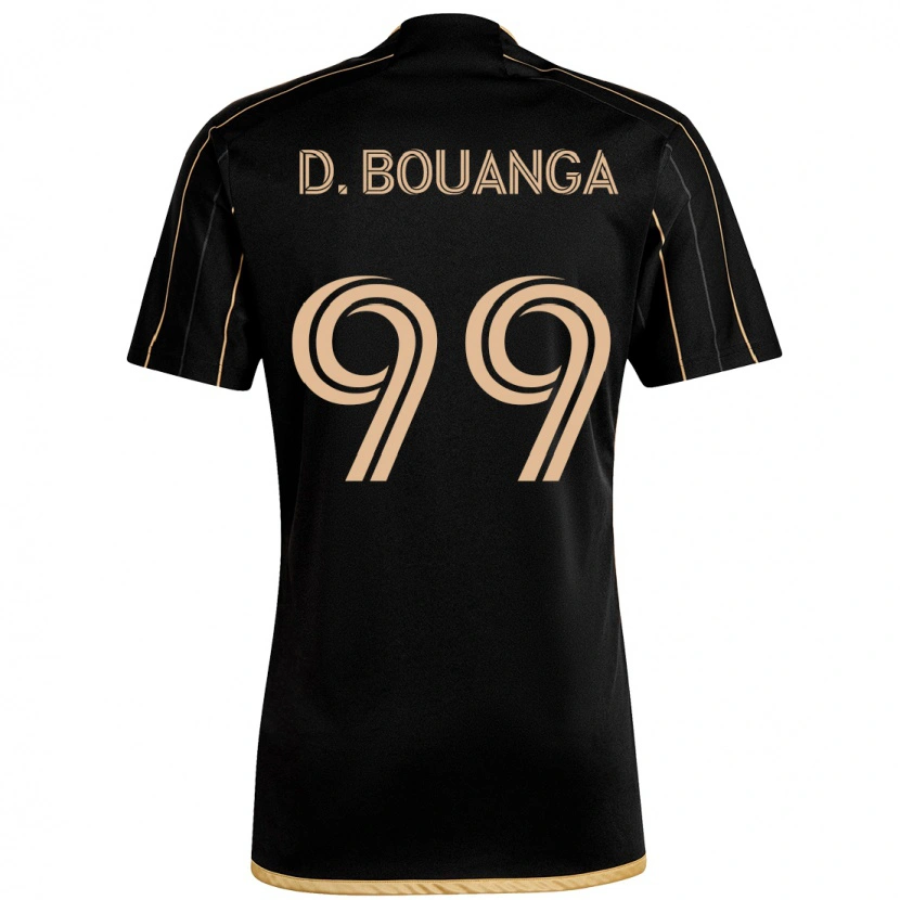 Danxen Homme Maillot Denis Bouanga #99 Noir Marron Tenues Domicile 2025/26 T-Shirt