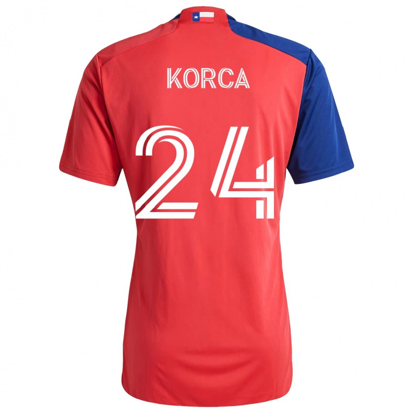 Danxen Homme Maillot Amet Korca #24 Bleu Clair Rouge Tenues Domicile 2025/26 T-Shirt