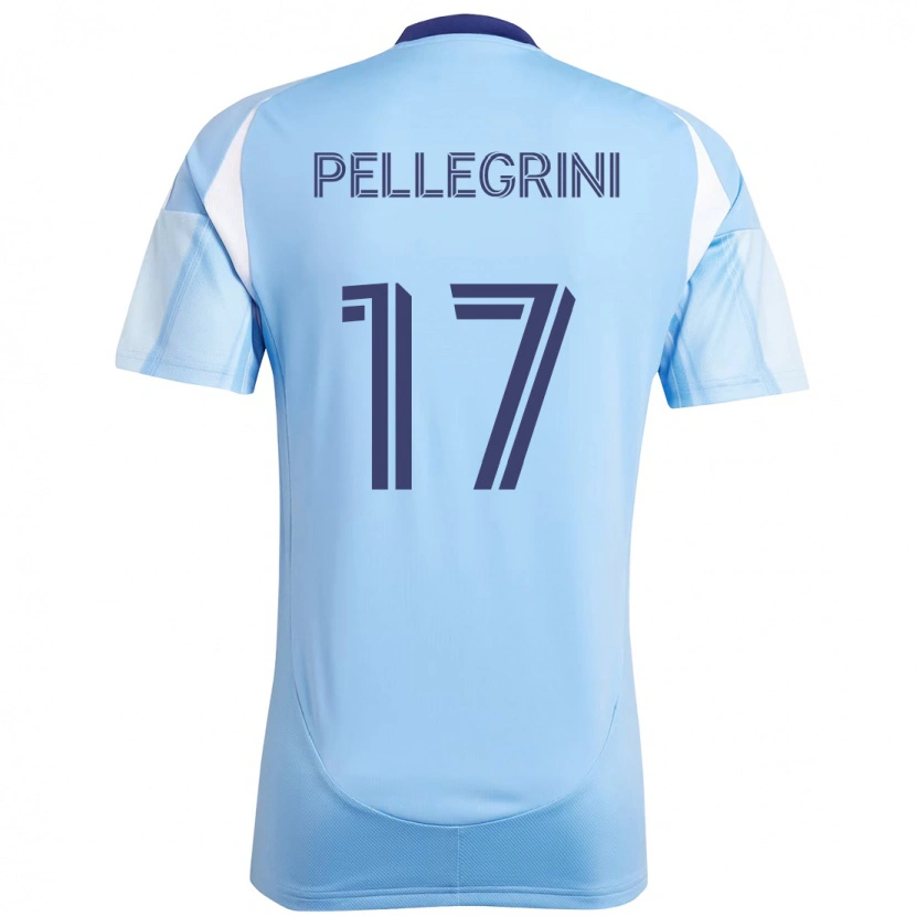 Danxen Homme Maillot Matías Pellegrini #17 Noir Bleu Orange Tenues Domicile 2025/26 T-Shirt