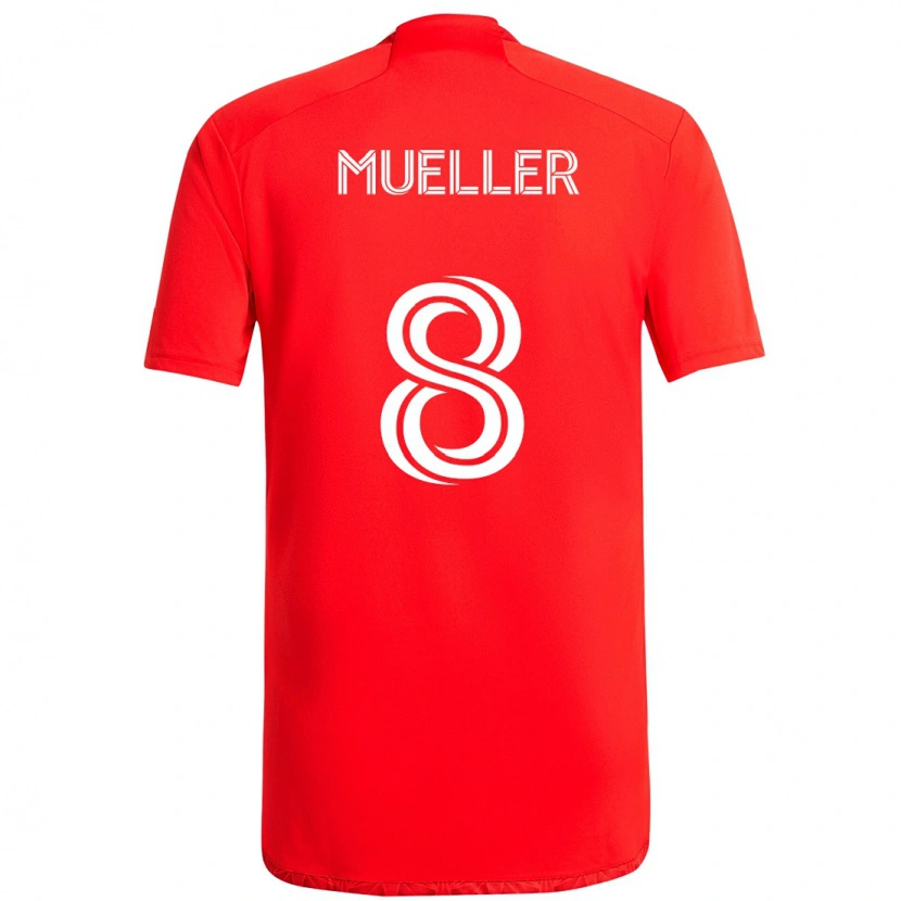 Danxen Homme Maillot Chris Mueller #8 Bleu Ciel Clair Bleu Tenues Domicile 2025/26 T-Shirt