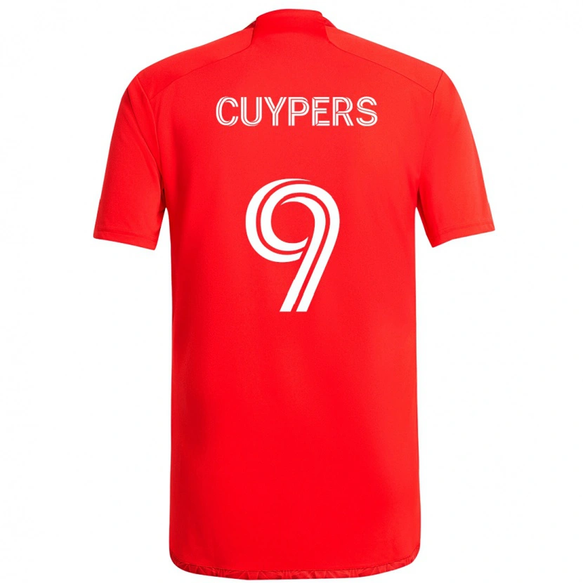 Danxen Homme Maillot Hugo Cuypers #9 Bleu Ciel Clair Bleu Tenues Domicile 2025/26 T-Shirt