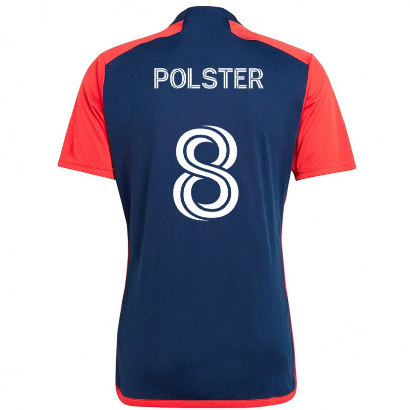 Danxen Homme Maillot Matt Polster #8 Blanc Bleu Tenues Domicile 2025/26 T-Shirt