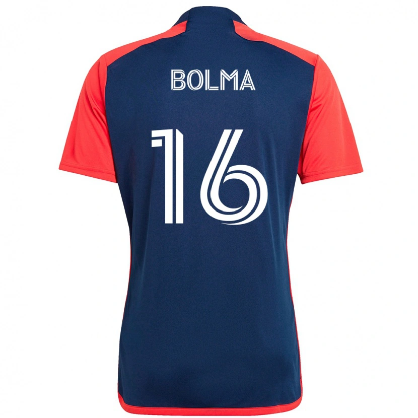 Danxen Homme Maillot Josh Bolma #16 Blanc Bleu Tenues Domicile 2025/26 T-Shirt