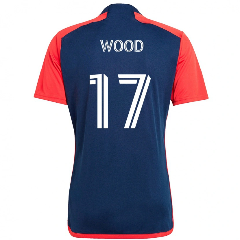Danxen Homme Maillot Bobby Wood #17 Blanc Bleu Tenues Domicile 2025/26 T-Shirt