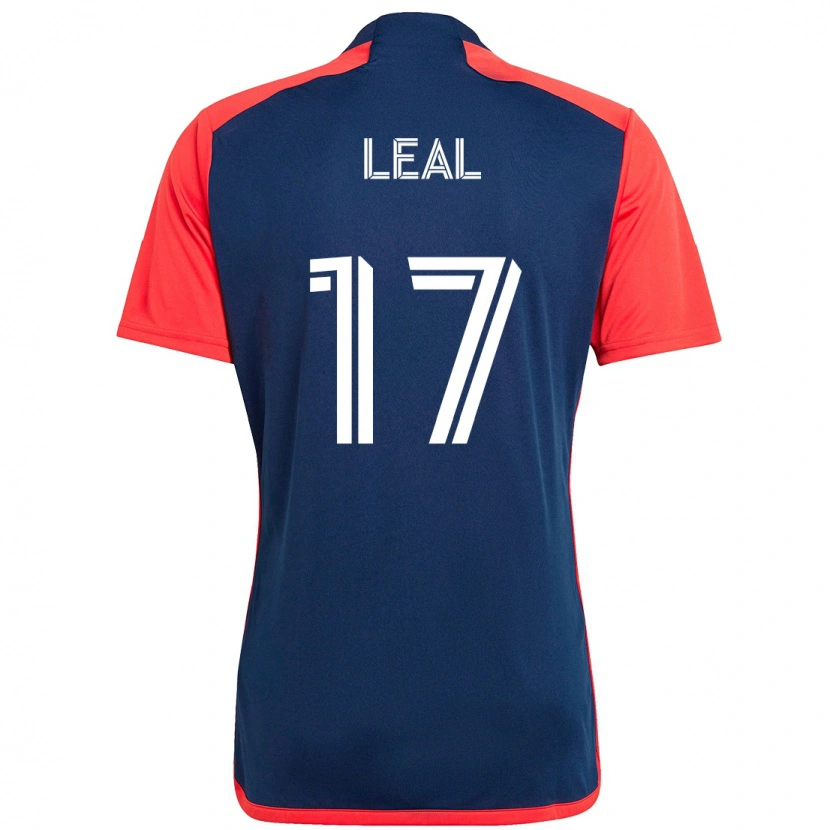 Danxen Homme Maillot Patrick Leal #17 Bleu Rouge Tenues Domicile 2025/26 T-Shirt