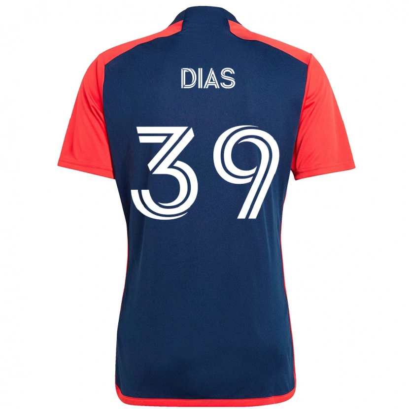 Danxen Homme Maillot Marcos Dias #39 Blanc Bleu Tenues Domicile 2025/26 T-Shirt