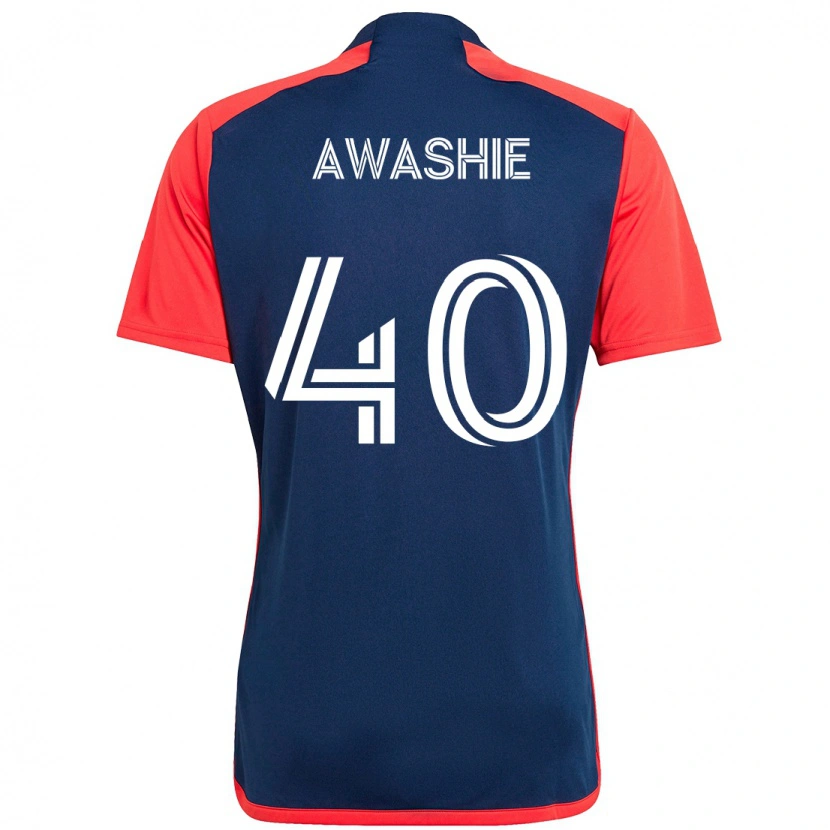 Danxen Homme Maillot Ben Awashie #40 Blanc Bleu Tenues Domicile 2025/26 T-Shirt