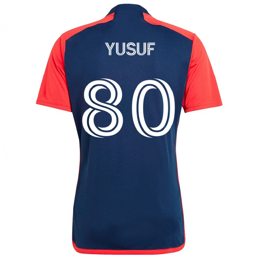 Danxen Homme Maillot Alhassan Yusuf #80 Blanc Bleu Tenues Domicile 2025/26 T-Shirt