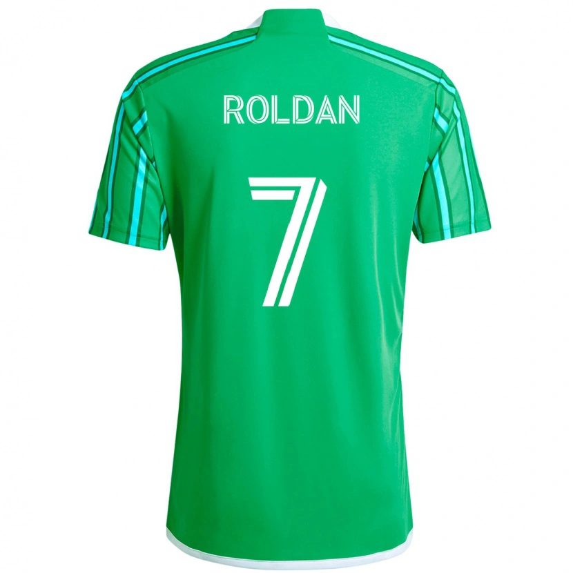 Danxen Homme Maillot Cristian Roldán #7 Bleu Clair Tenues Domicile 2025/26 T-Shirt