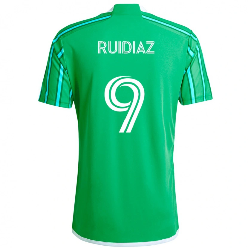 Danxen Homme Maillot Raúl Ruidíaz #9 Bleu Clair Tenues Domicile 2025/26 T-Shirt