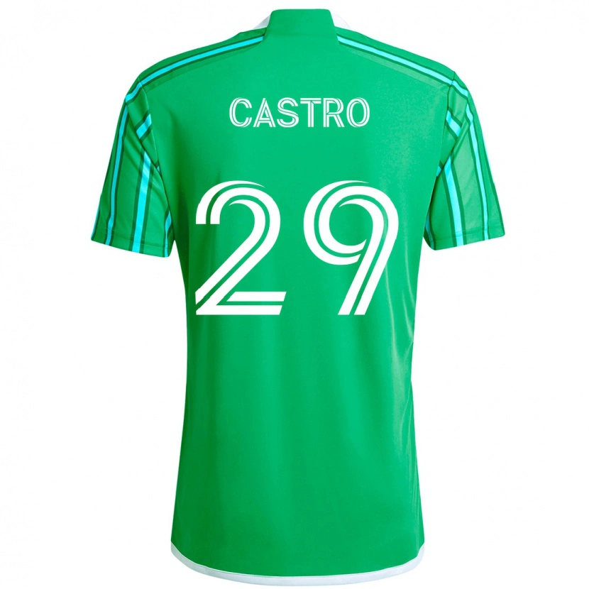 Danxen Homme Maillot Jacob Castro #29 Bleu Clair Tenues Domicile 2025/26 T-Shirt