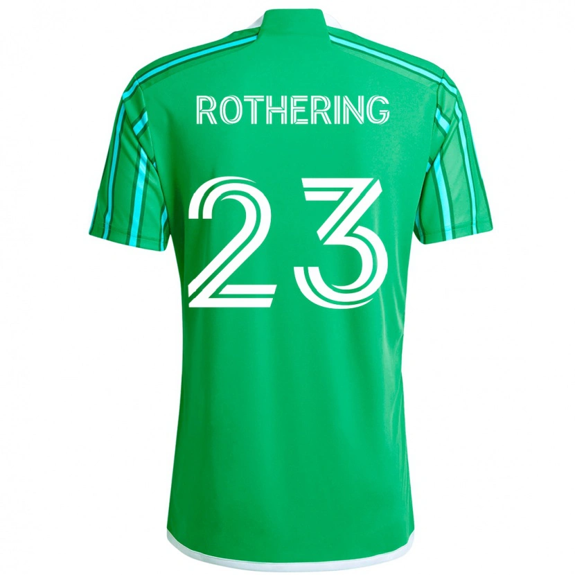 Danxen Homme Maillot Holly Rothering #23 Vert Blanc Tenues Domicile 2025/26 T-Shirt