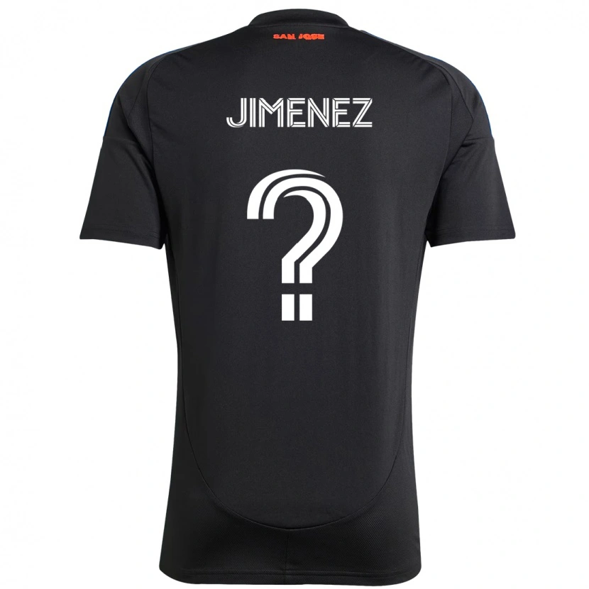 Danxen Homme Maillot Kevin Jimenez #0 Noir Bleu Foncé Tenues Domicile 2025/26 T-Shirt