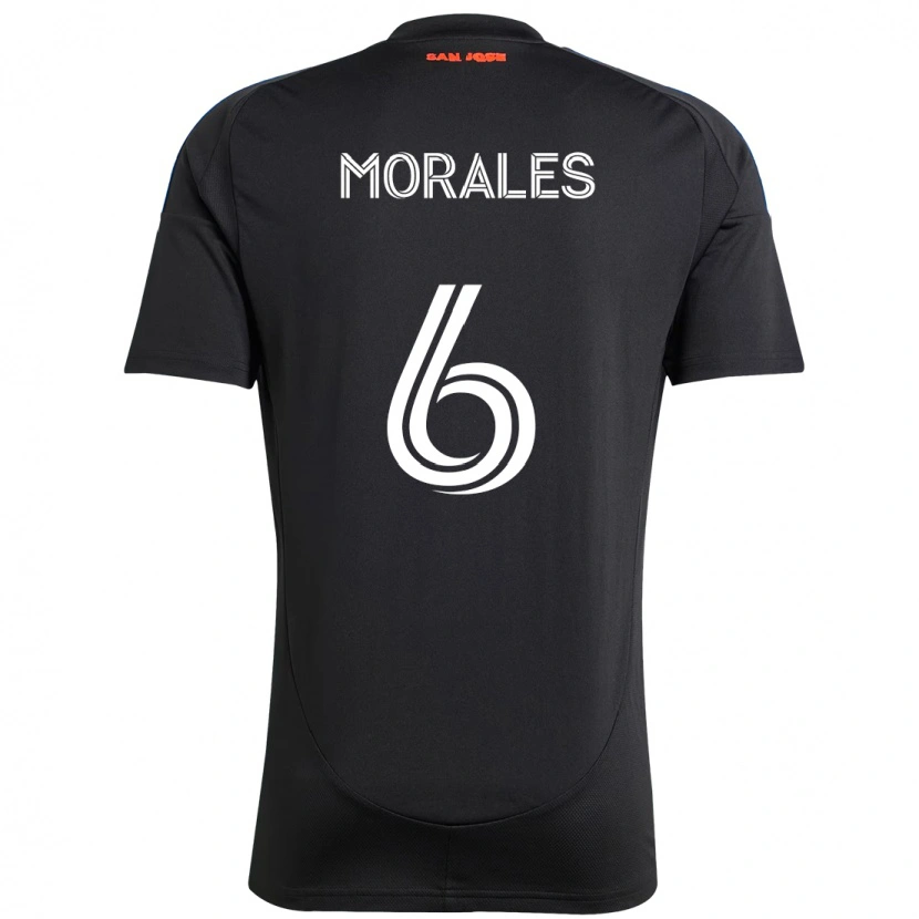 Danxen Homme Maillot Alfredo Morales #6 Noir Bleu Foncé Tenues Domicile 2025/26 T-Shirt