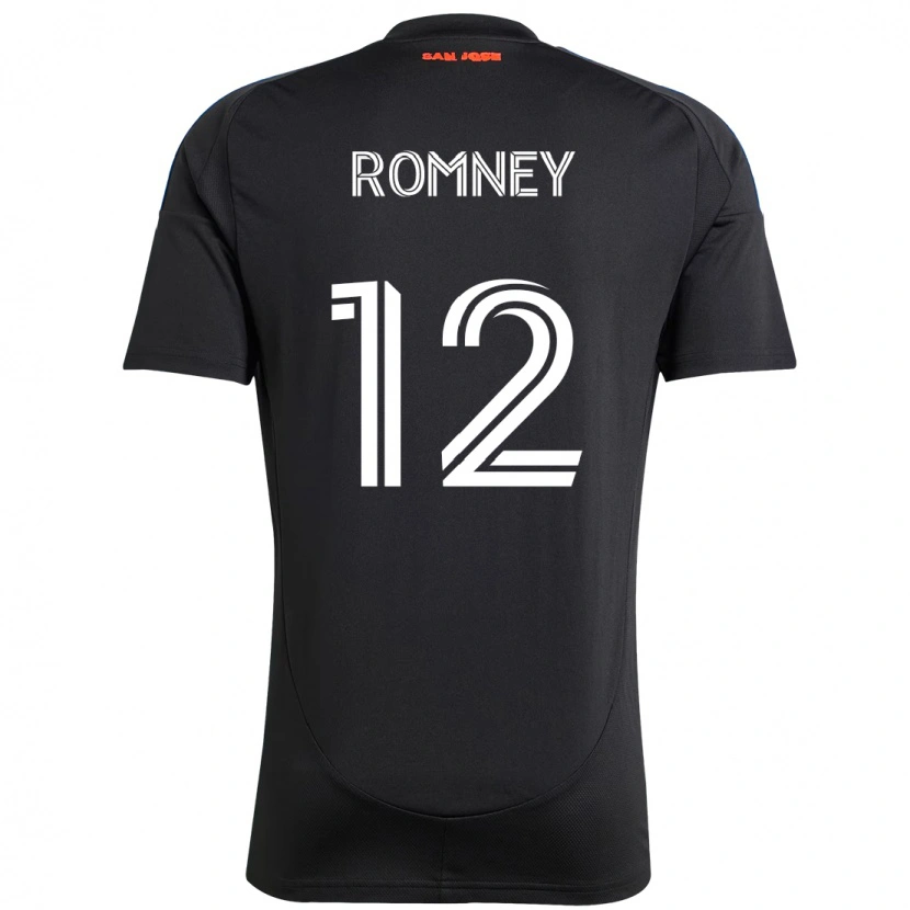 Danxen Homme Maillot Dave Romney #12 Blanc Rouge Tenues Domicile 2025/26 T-Shirt