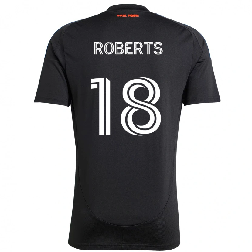 Danxen Homme Maillot Reid Roberts #18 Noir Bleu Foncé Tenues Domicile 2025/26 T-Shirt