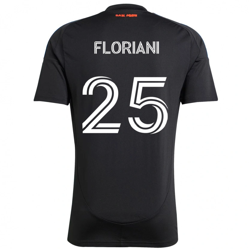 Danxen Homme Maillot Max Floriani #25 Noir Bleu Foncé Tenues Domicile 2025/26 T-Shirt