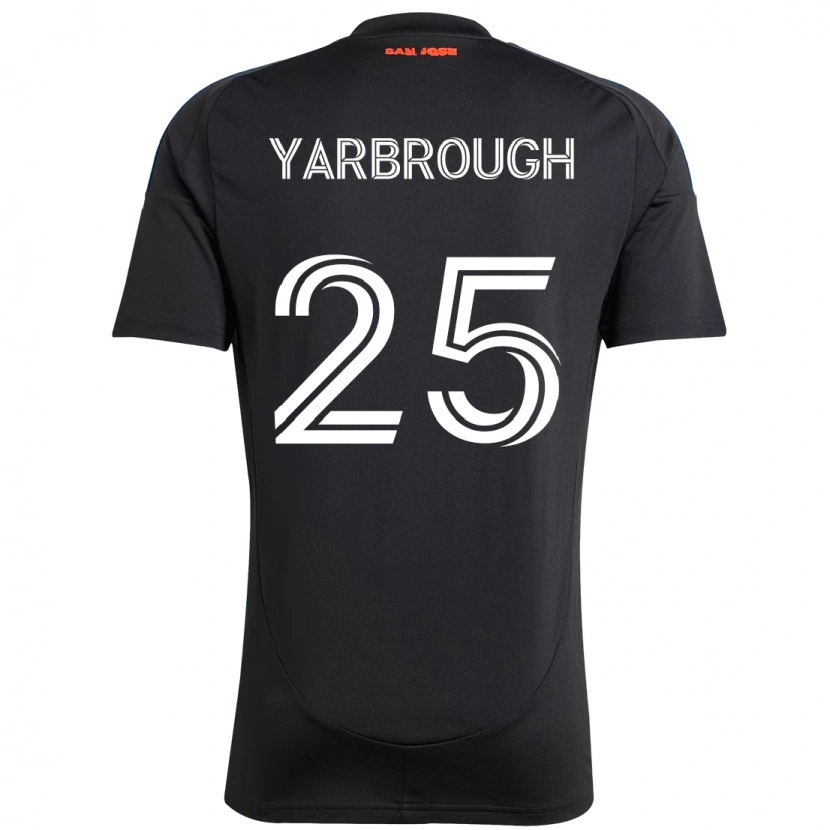 Danxen Homme Maillot William Yarbrough #25 Noir Bleu Foncé Tenues Domicile 2025/26 T-Shirt