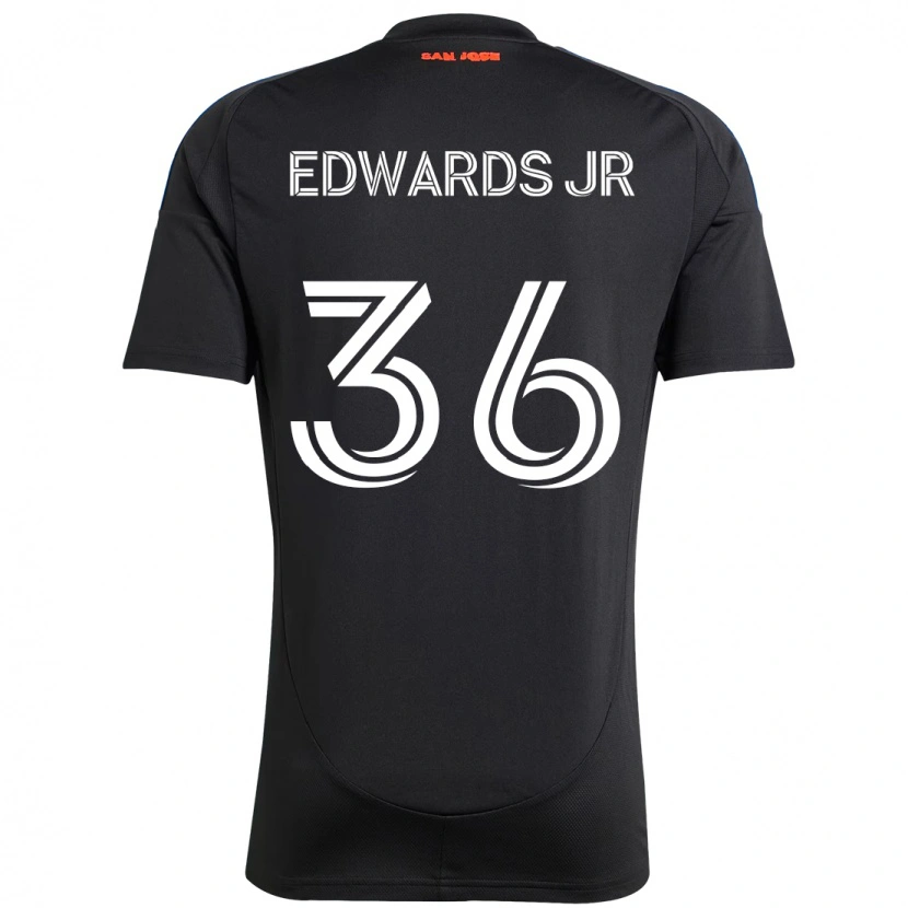 Danxen Homme Maillot Earl Edwards Jr. #36 Blanc Rouge Tenues Domicile 2025/26 T-Shirt