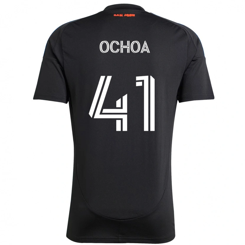 Danxen Homme Maillot Emmanuel Ochoa #41 Noir Bleu Foncé Tenues Domicile 2025/26 T-Shirt
