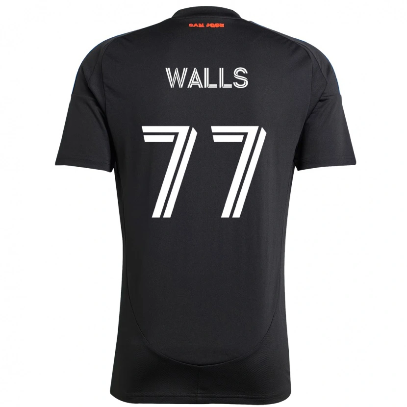 Danxen Homme Maillot Casey Walls #77 Noir Bleu Foncé Tenues Domicile 2025/26 T-Shirt