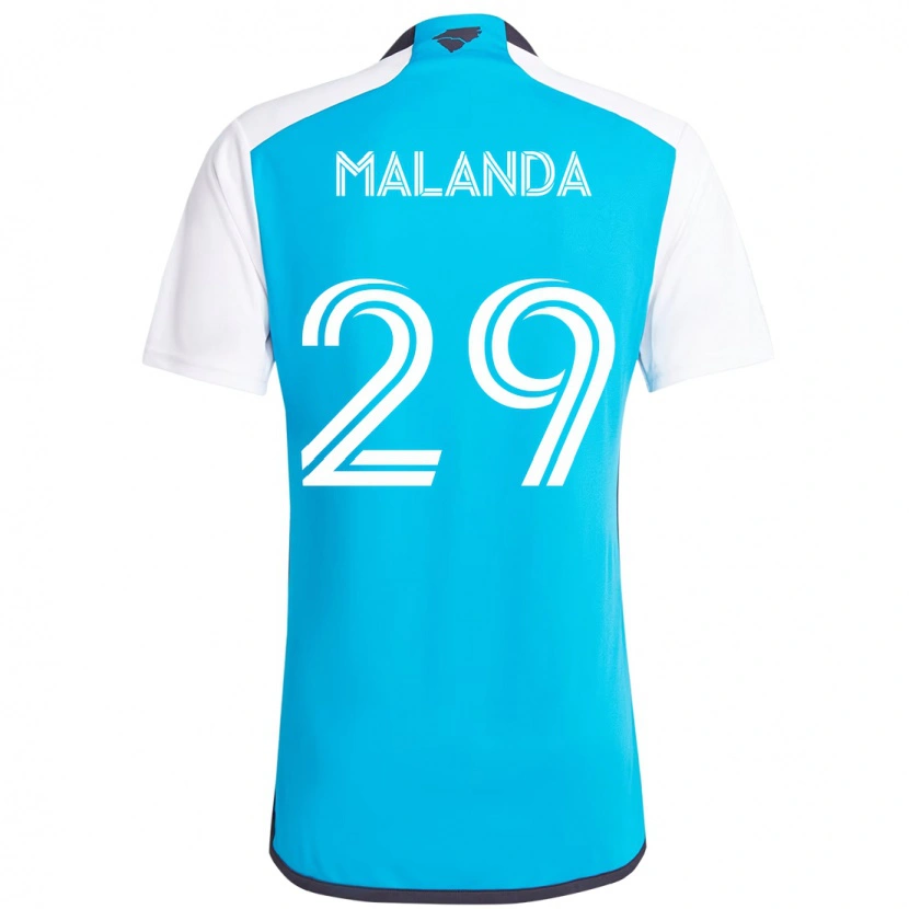 Danxen Homme Maillot Adilson Malanda #29 Bleu Ciel Blanc Tenues Domicile 2025/26 T-Shirt