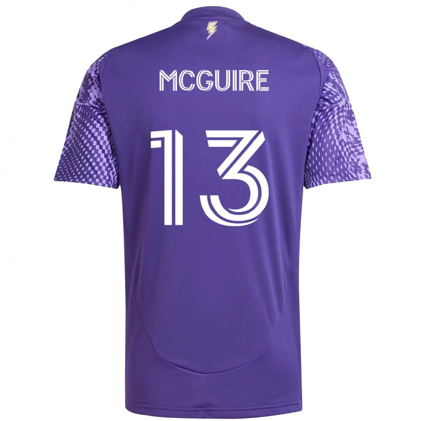 Danxen Homme Maillot Duncan Mcguire #13 Blanc Violet Tenues Domicile 2025/26 T-Shirt