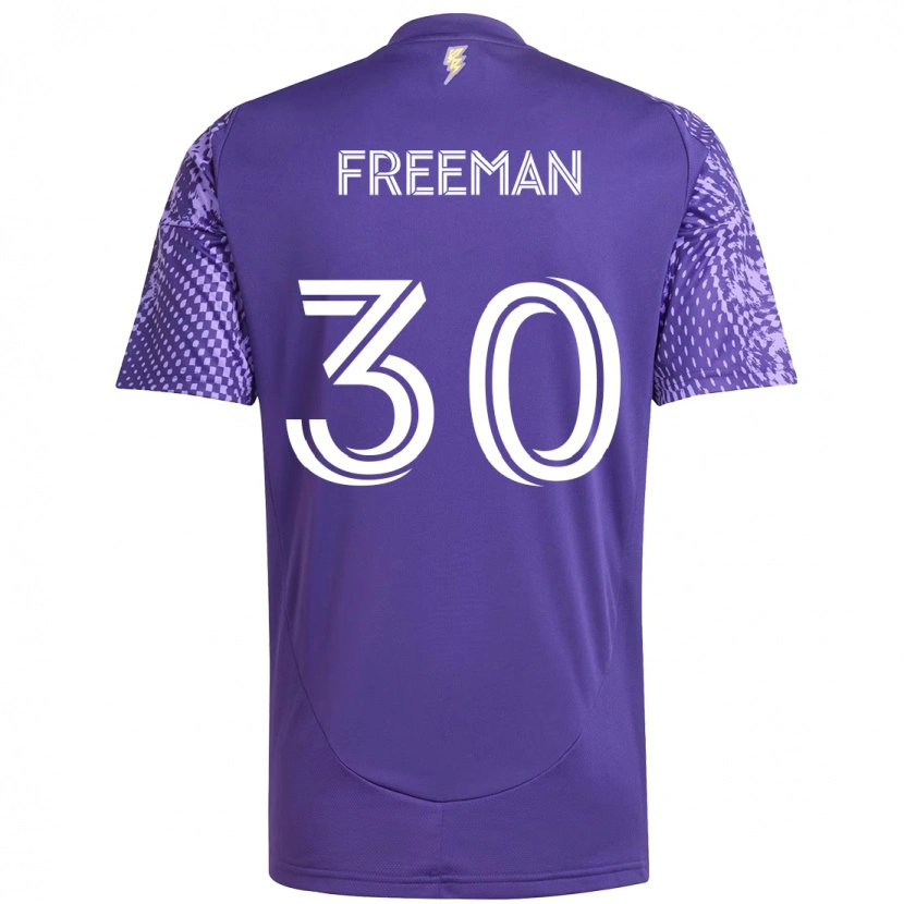 Danxen Homme Maillot Alex Freeman #30 Blanc Violet Tenues Domicile 2025/26 T-Shirt