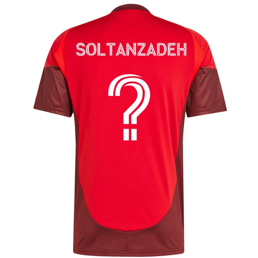 Danxen Homme Maillot Shayan Soltanzadeh #0 Blanc Rouge Tenues Domicile 2025/26 T-Shirt