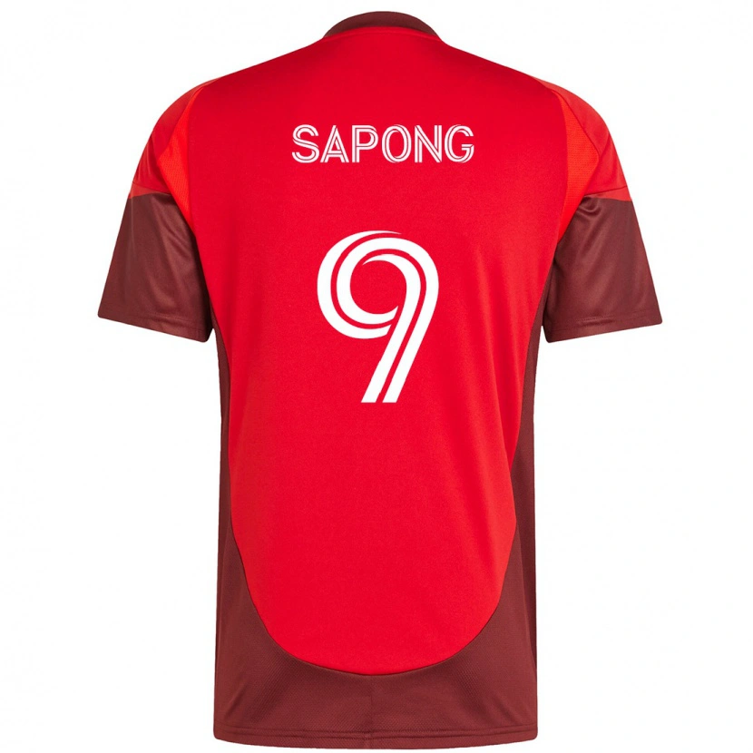 Danxen Homme Maillot C.j. Sapong #9 Blanc Rouge Tenues Domicile 2025/26 T-Shirt