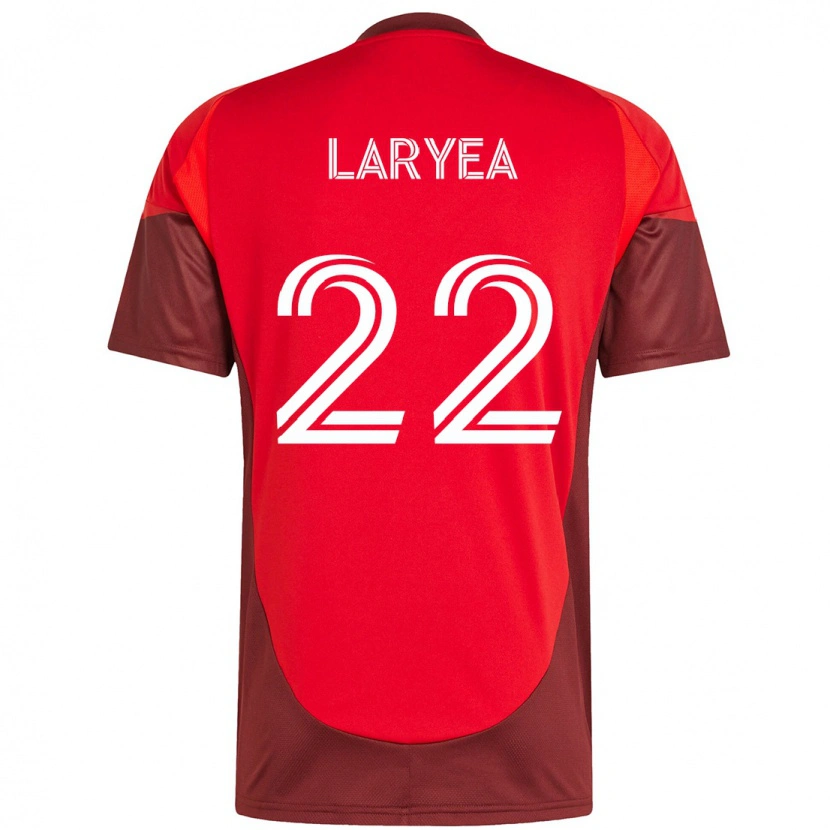 Danxen Homme Maillot Richie Laryea #22 Blanc Rouge Tenues Domicile 2025/26 T-Shirt