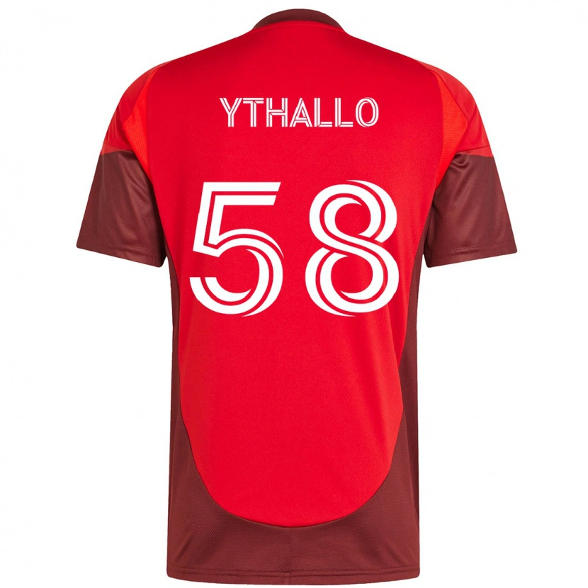 Danxen Homme Maillot Ythallo #58 Blanc Rouge Tenues Domicile 2025/26 T-Shirt