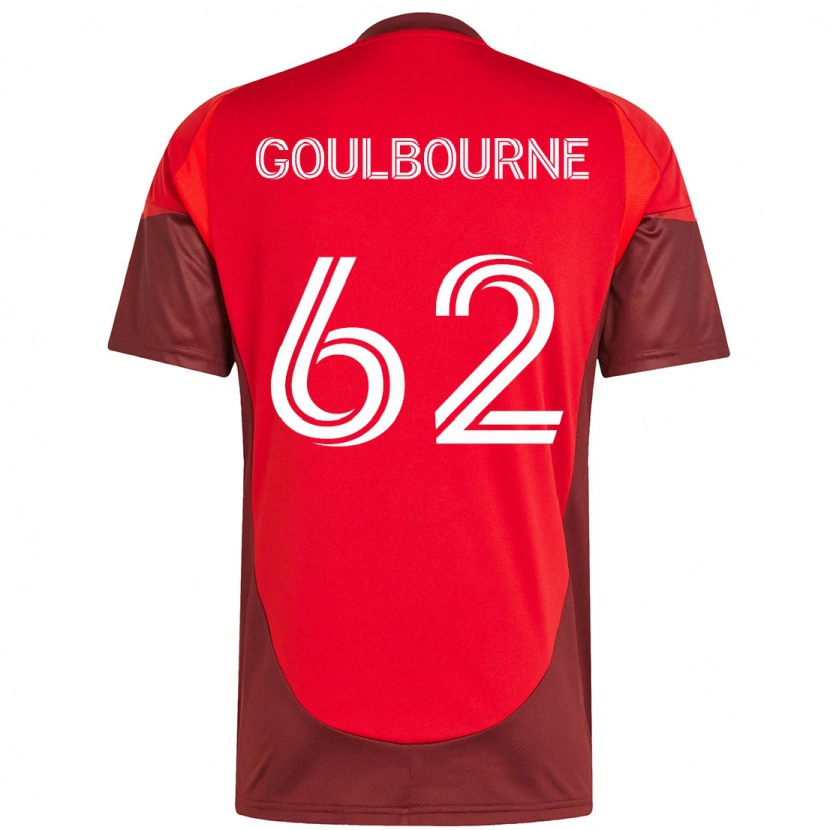 Danxen Homme Maillot Rohan Goulbourne #62 Blanc Rouge Tenues Domicile 2025/26 T-Shirt