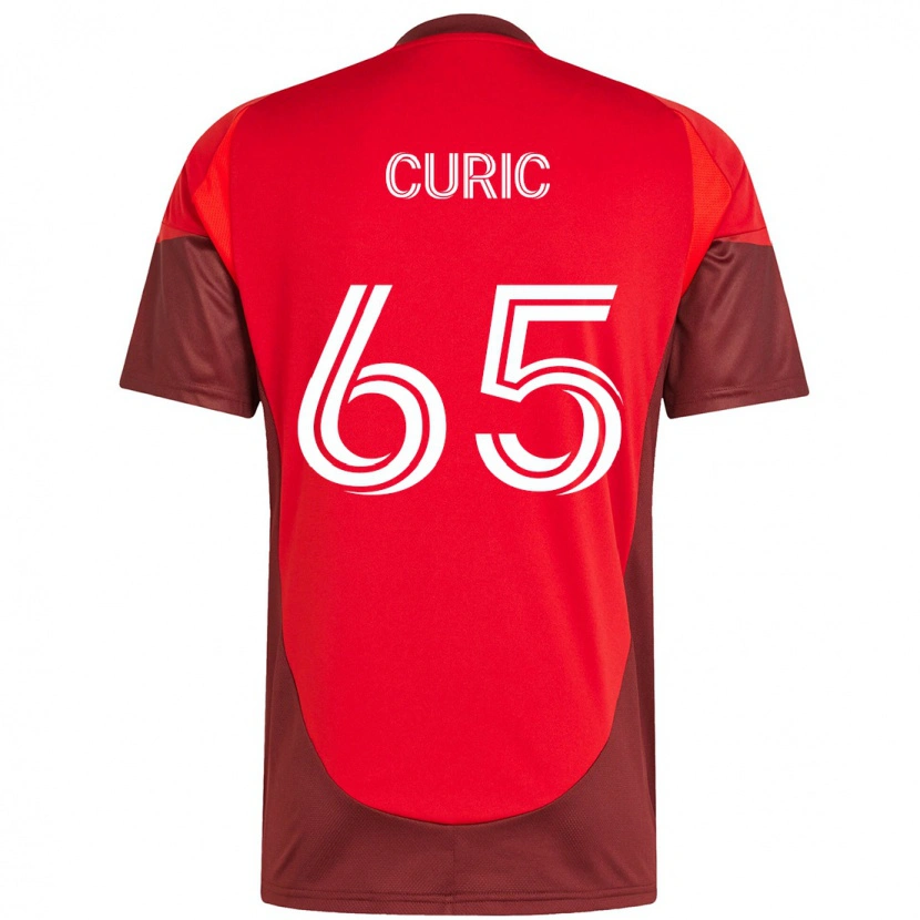Danxen Homme Maillot Antony Curic #65 Blanc Rouge Tenues Domicile 2025/26 T-Shirt