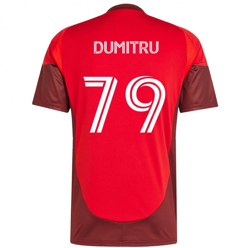 Danxen Homme Maillot Andrei Dumitru #79 Blanc Rouge Tenues Domicile 2025/26 T-Shirt