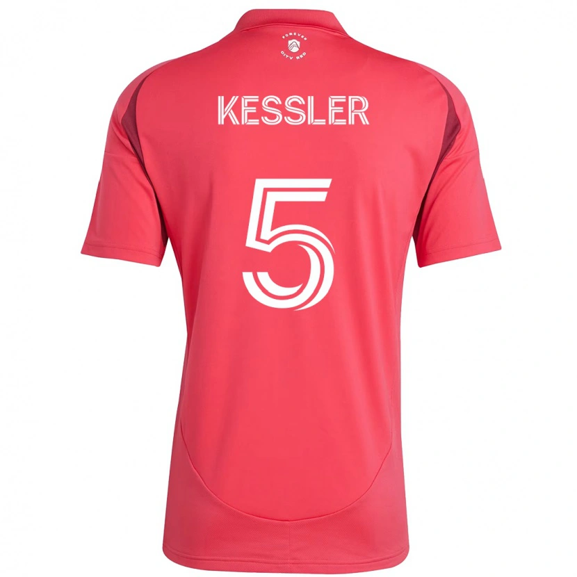 Danxen Homme Maillot Henry Kessler #5 Blanc Magenta Tenues Domicile 2025/26 T-Shirt