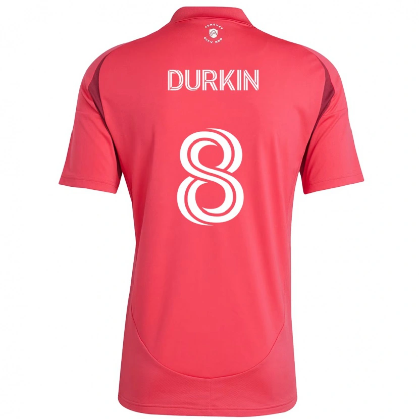 Danxen Homme Maillot Chris Durkin #8 Blanc Magenta Tenues Domicile 2025/26 T-Shirt