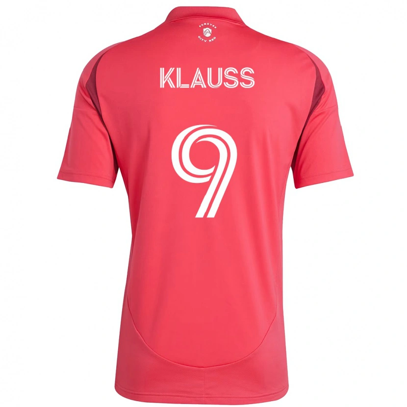 Danxen Homme Maillot João Klauss #9 Magenta Blanc Tenues Domicile 2025/26 T-Shirt