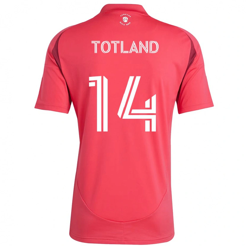 Danxen Homme Maillot Tomas Totland #14 Blanc Magenta Tenues Domicile 2025/26 T-Shirt