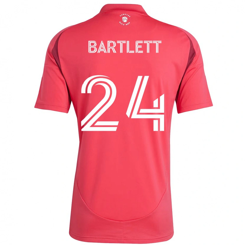 Danxen Homme Maillot Lucas Bartlett #24 Magenta Blanc Tenues Domicile 2025/26 T-Shirt
