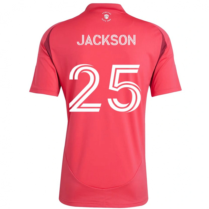 Danxen Homme Maillot Aziel Jackson #25 Magenta Blanc Tenues Domicile 2025/26 T-Shirt