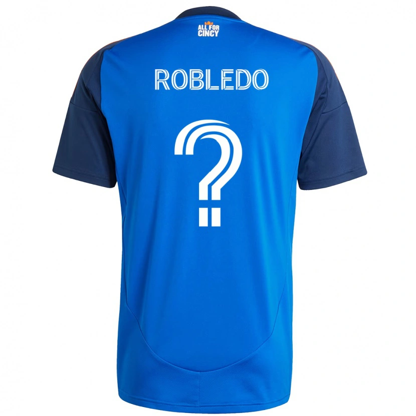 Danxen Homme Maillot Harrison Robledo #0 Blanc Bleu Orange Tenues Domicile 2025/26 T-Shirt