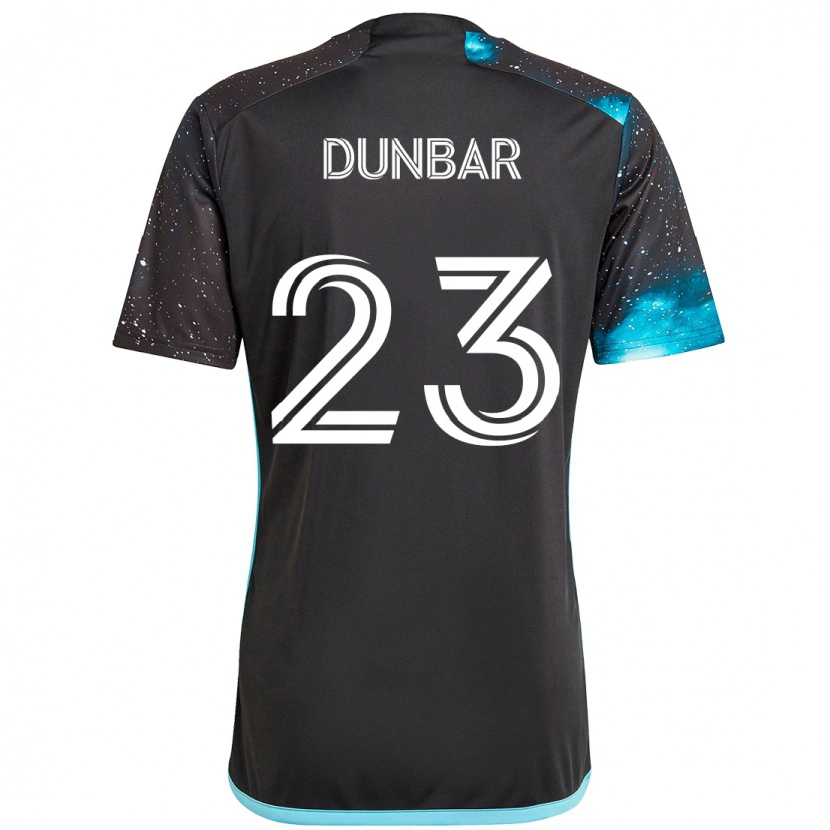 Danxen Homme Maillot Cameron Dunbar #23 Noir Bleu Tenues Domicile 2025/26 T-Shirt