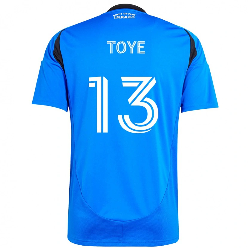 Danxen Homme Maillot Mason Toye #13 Bleu Foncé Noir Tenues Domicile 2025/26 T-Shirt