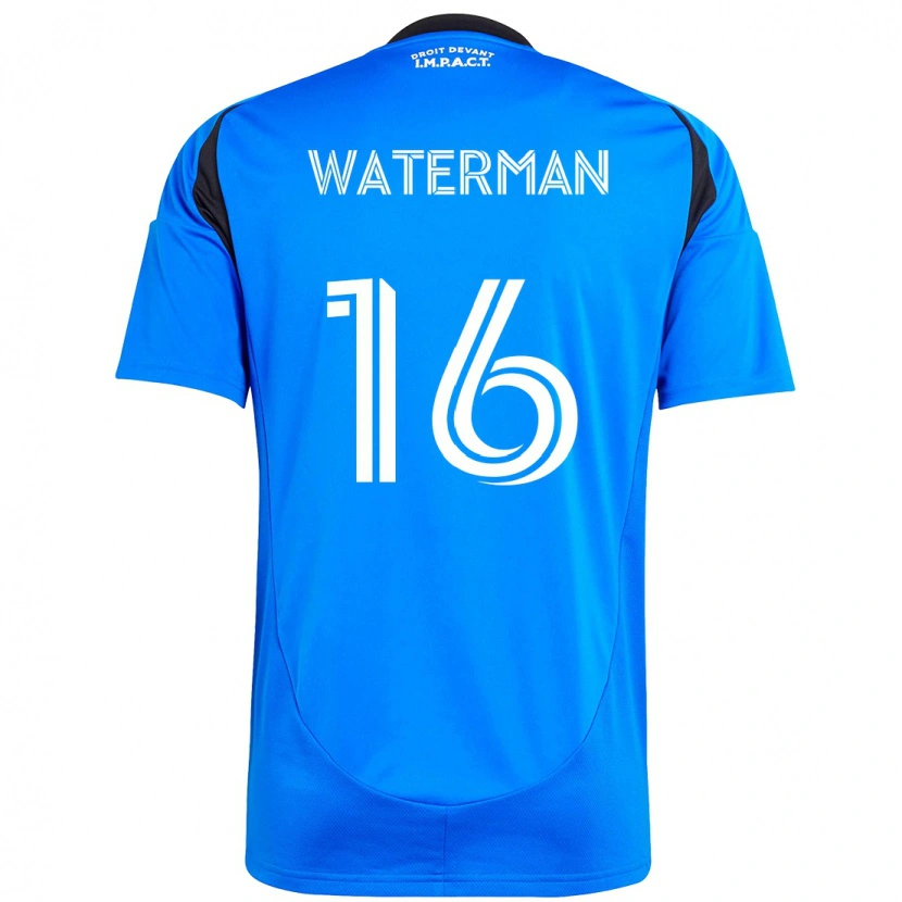 Danxen Homme Maillot Joel Waterman #16 Bleu Foncé Noir Tenues Domicile 2025/26 T-Shirt