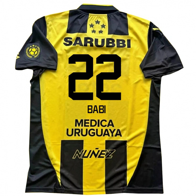 Danxen Homme Maillot Matheus Babi #22 Noir Jaune Tenues Domicile 2025/26 T-Shirt