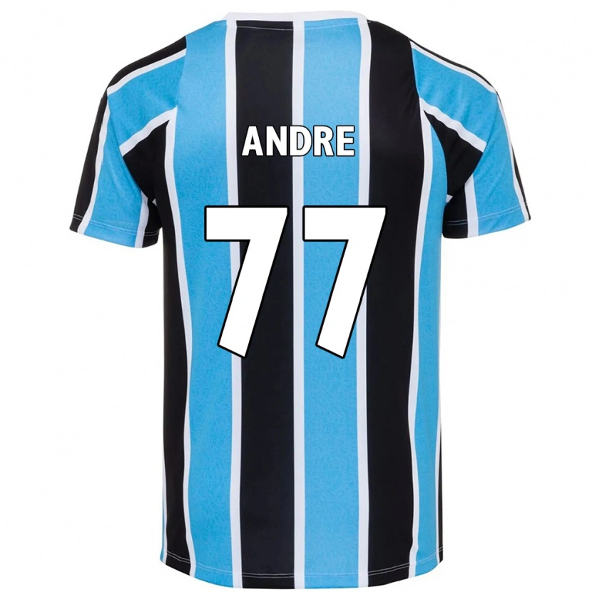 Danxen Homme Maillot André Henrique #77 Bleu Noir Blanc Tenues Domicile 2025/26 T-Shirt