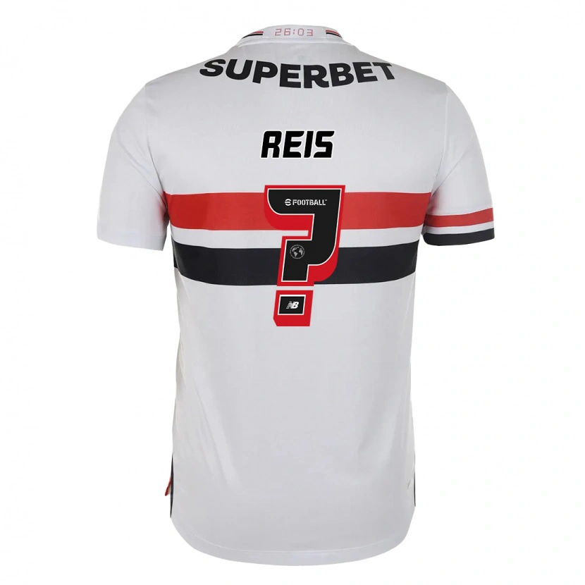 Danxen Homme Maillot Guilherme Reis #0 Rouge Noir Blanc Tenues Domicile 2025/26 T-Shirt